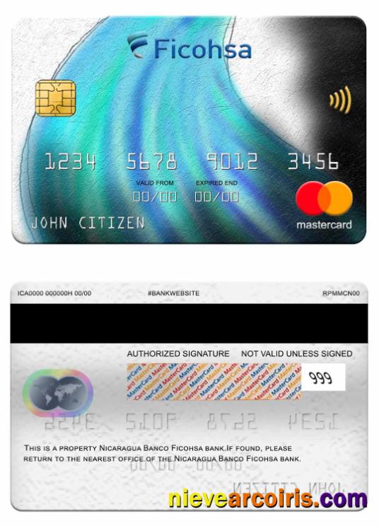 Nicaragua Banco Ficohsa bank mastercard